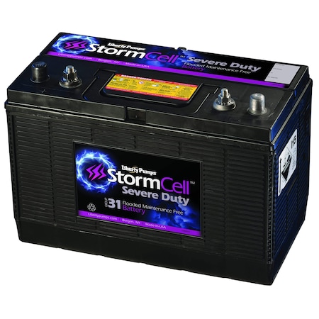 Liberty Pumps Deep Cycle Battery Stormcell Series Wet Size 31 12V B12V31-WET